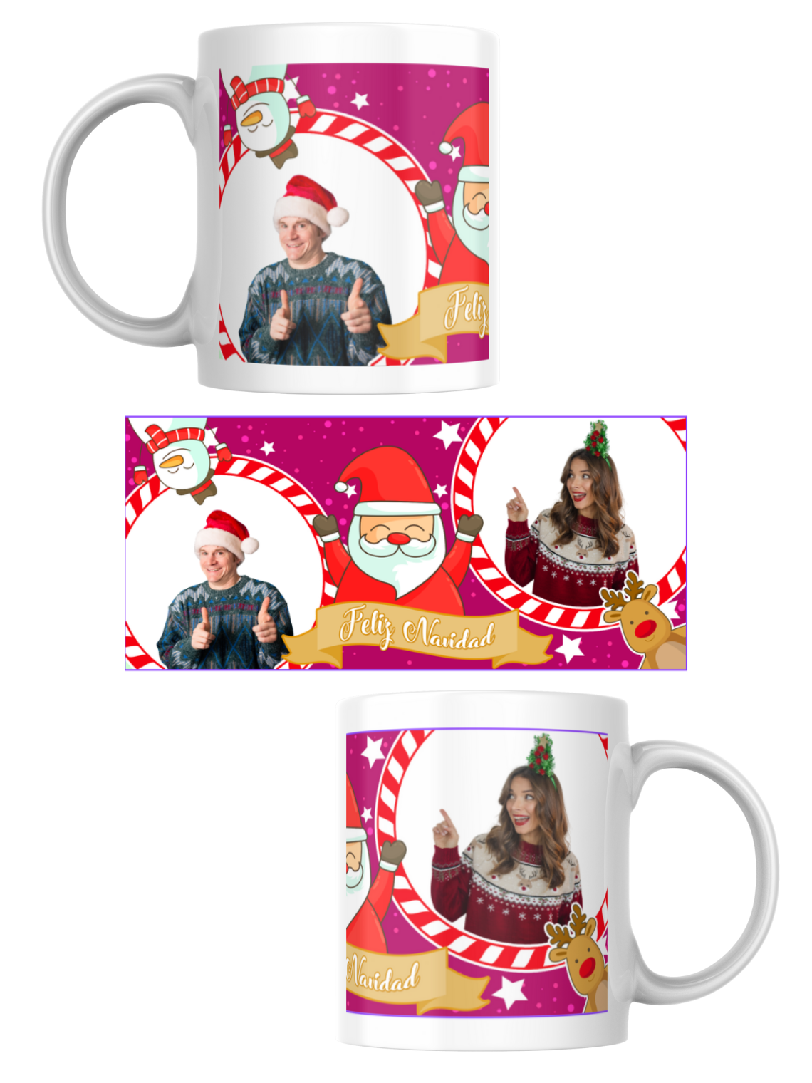 Tazas Edición Navidad Fotos Personalizadas 7