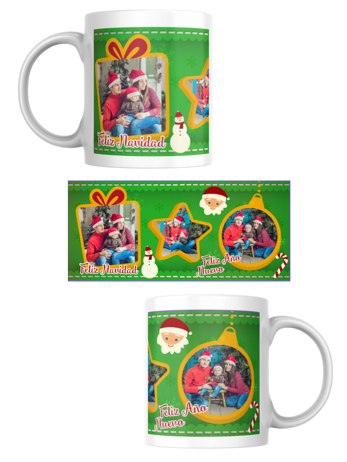Tazas Edición Navidad Fotos Personalizadas 11
