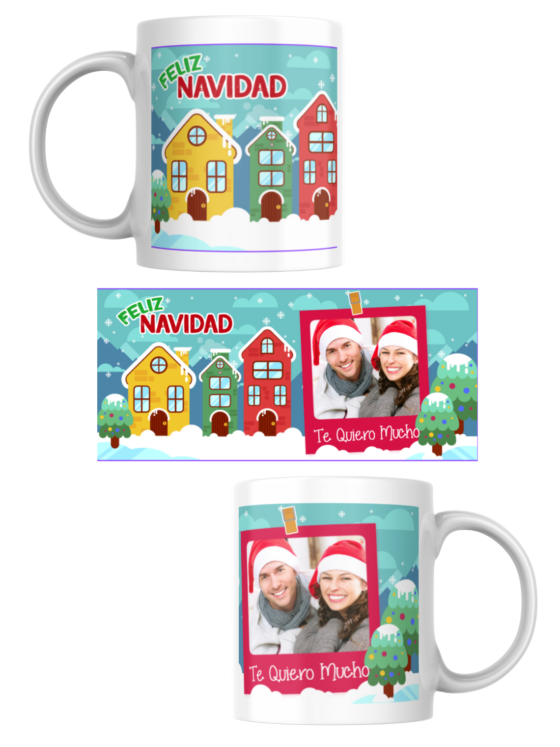 Tazas Edición Navidad Fotos Personalizadas 15