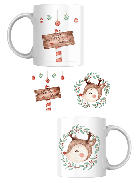 Tazas Colección Navideña del Polo Norte