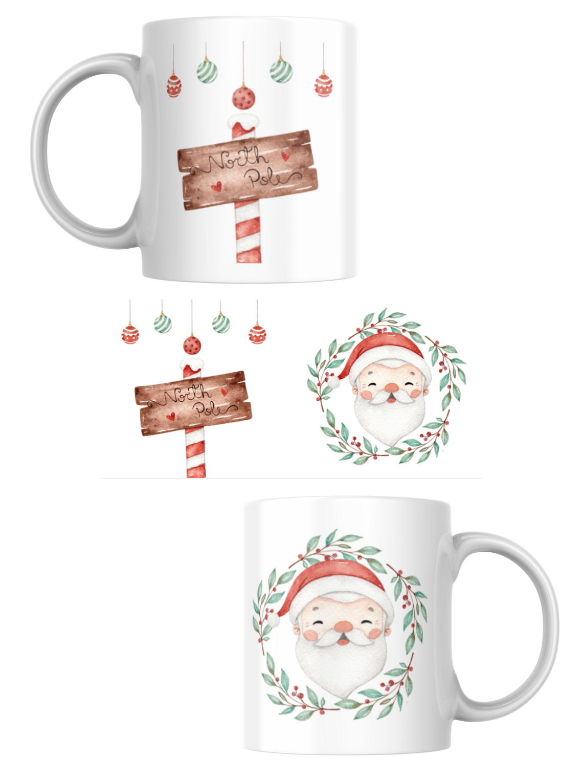 Tazas Colección Navideña del Polo Norte 2