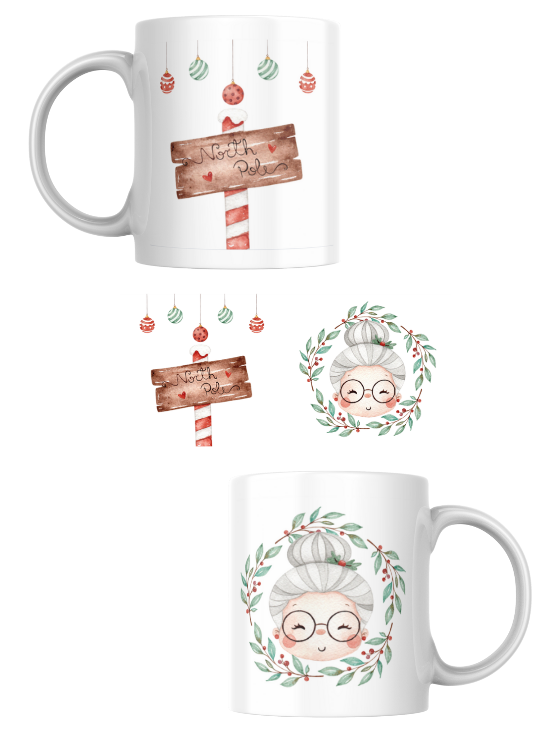 Tazas Colección Navideña del Polo Norte 3