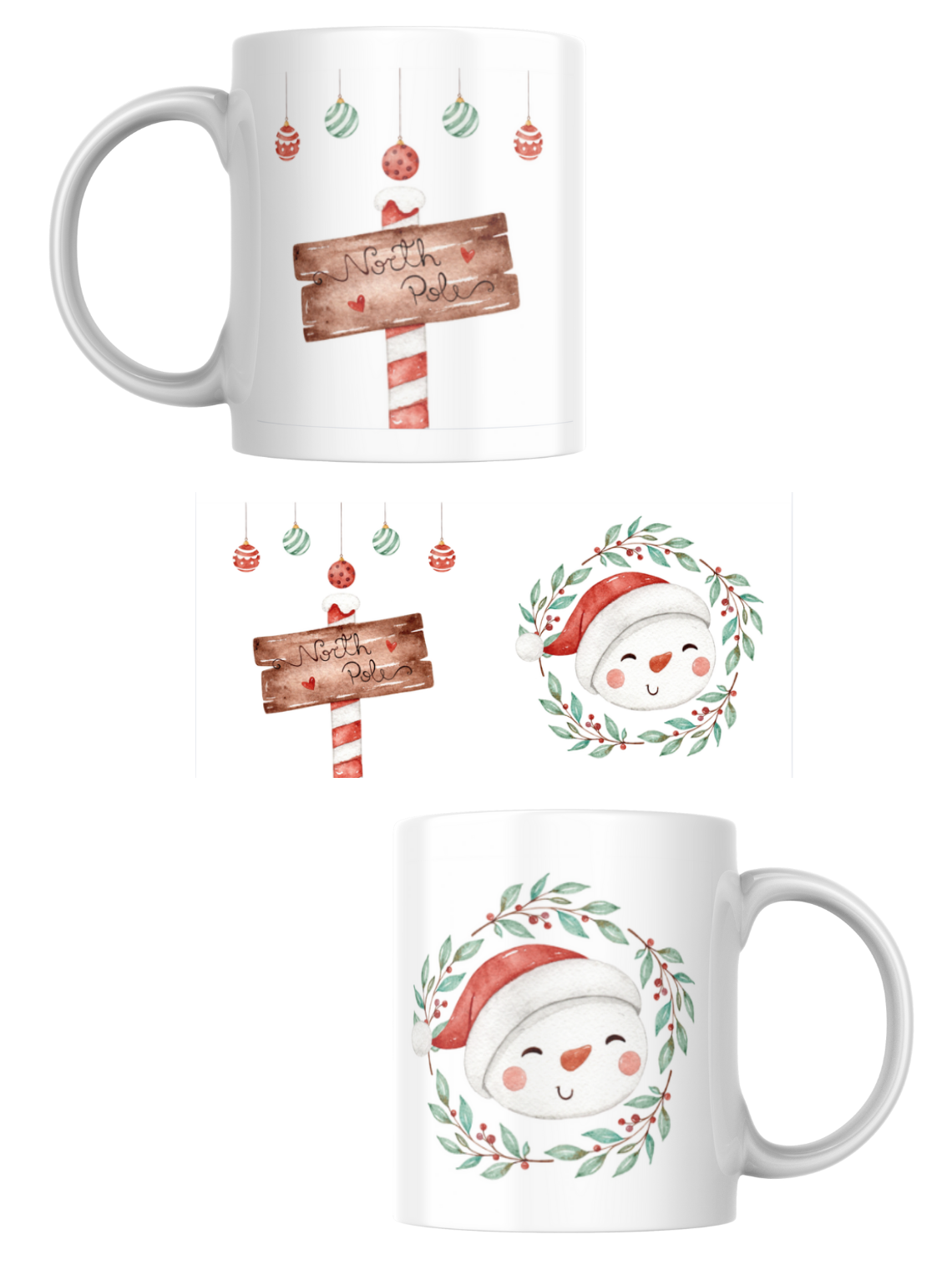 Tazas Colección Navideña del Polo Norte 4