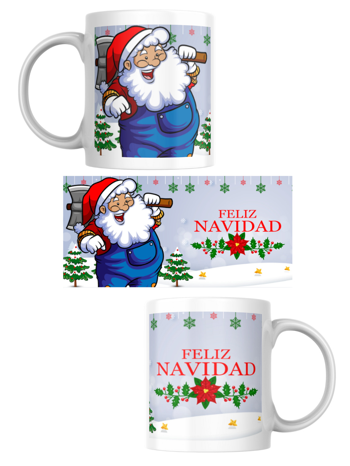 Tazas Colección Navideña Santa Claus 1