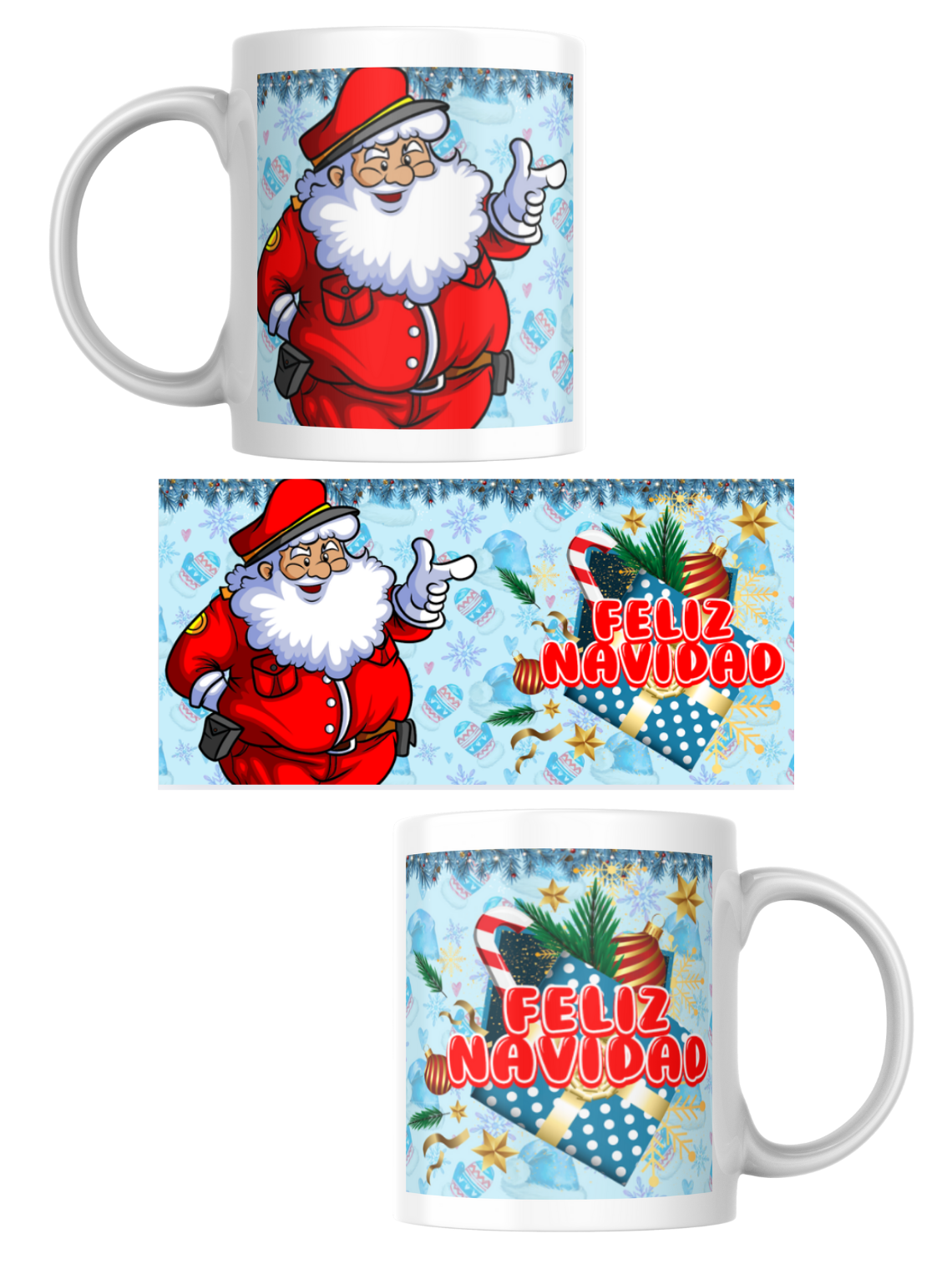 Tazas Colección Navideña Santa Claus 3