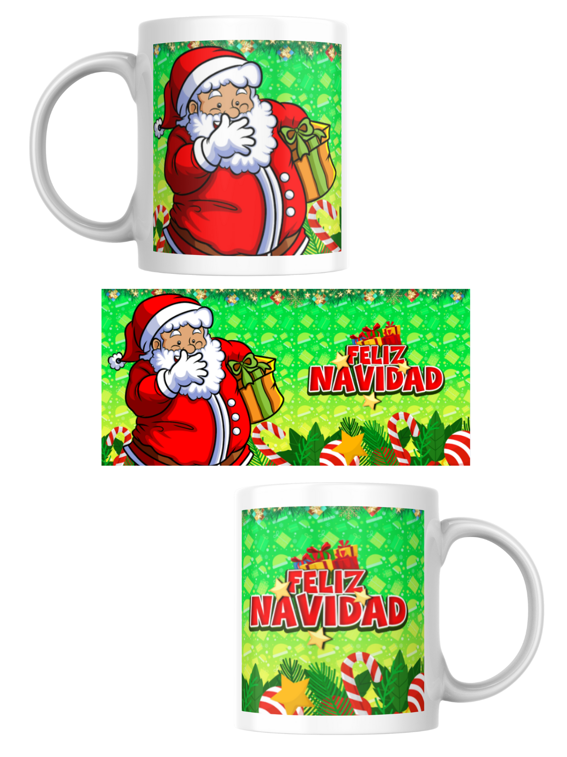 Tazas Colección Navideña Santa Claus 6