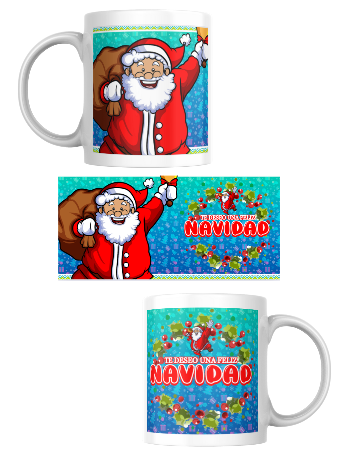 Tazas Colección Navideña Santa Claus 9