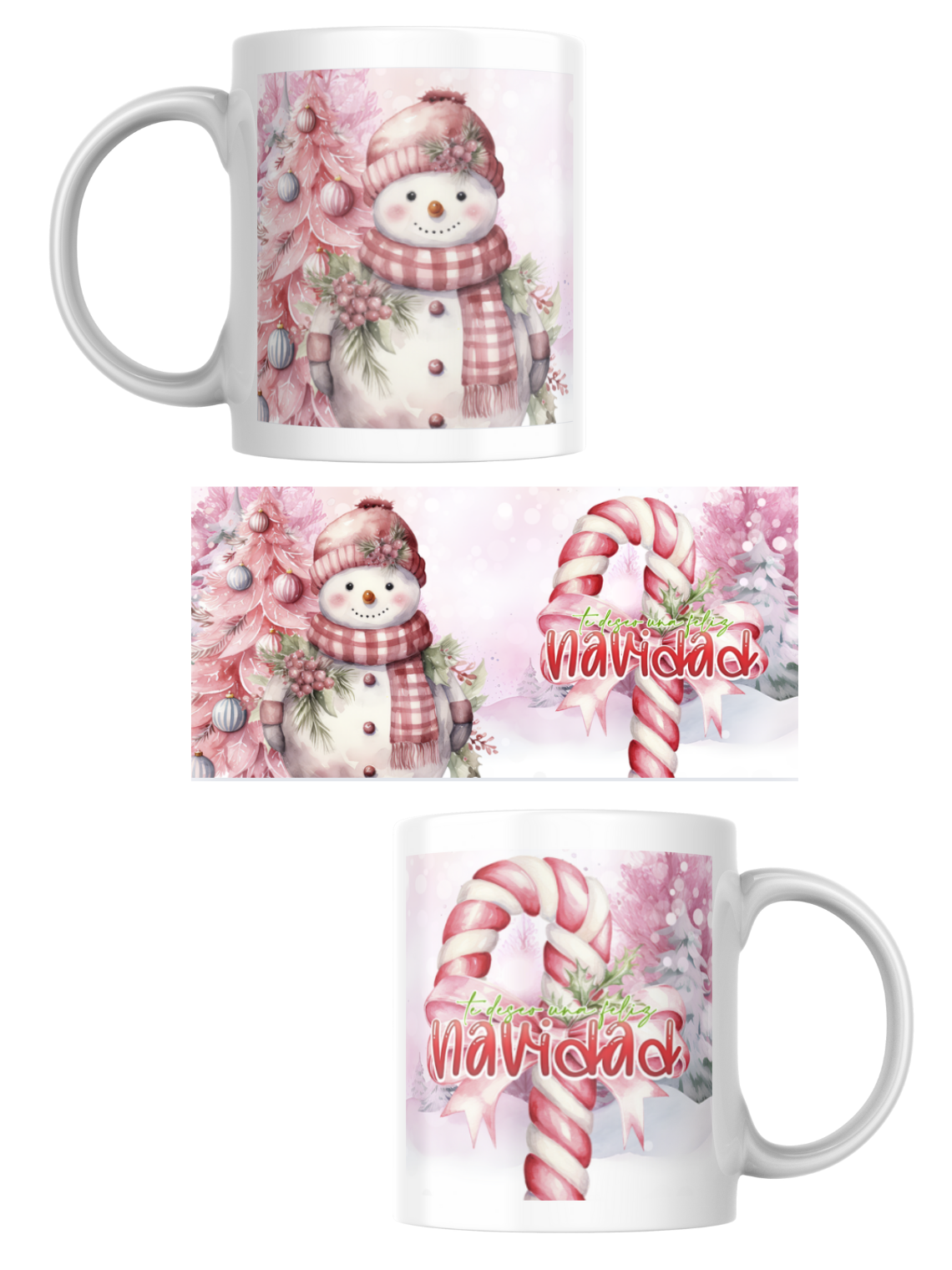 Tazas Edición Navidad Rosa 1
