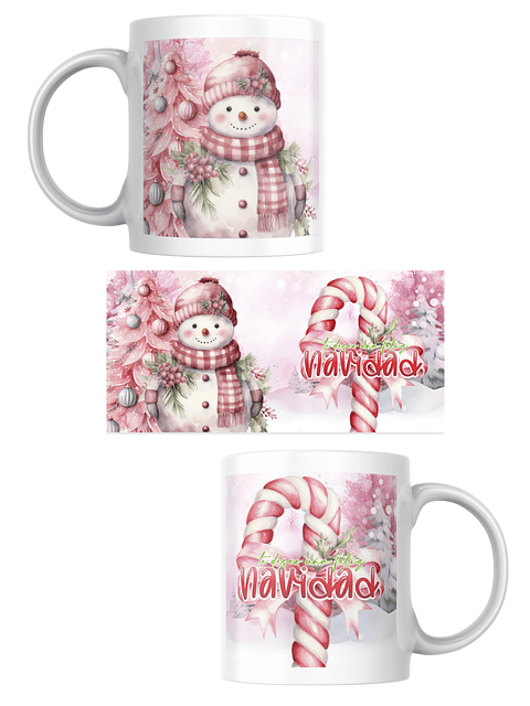 Tazas Edición Navidad Rosa