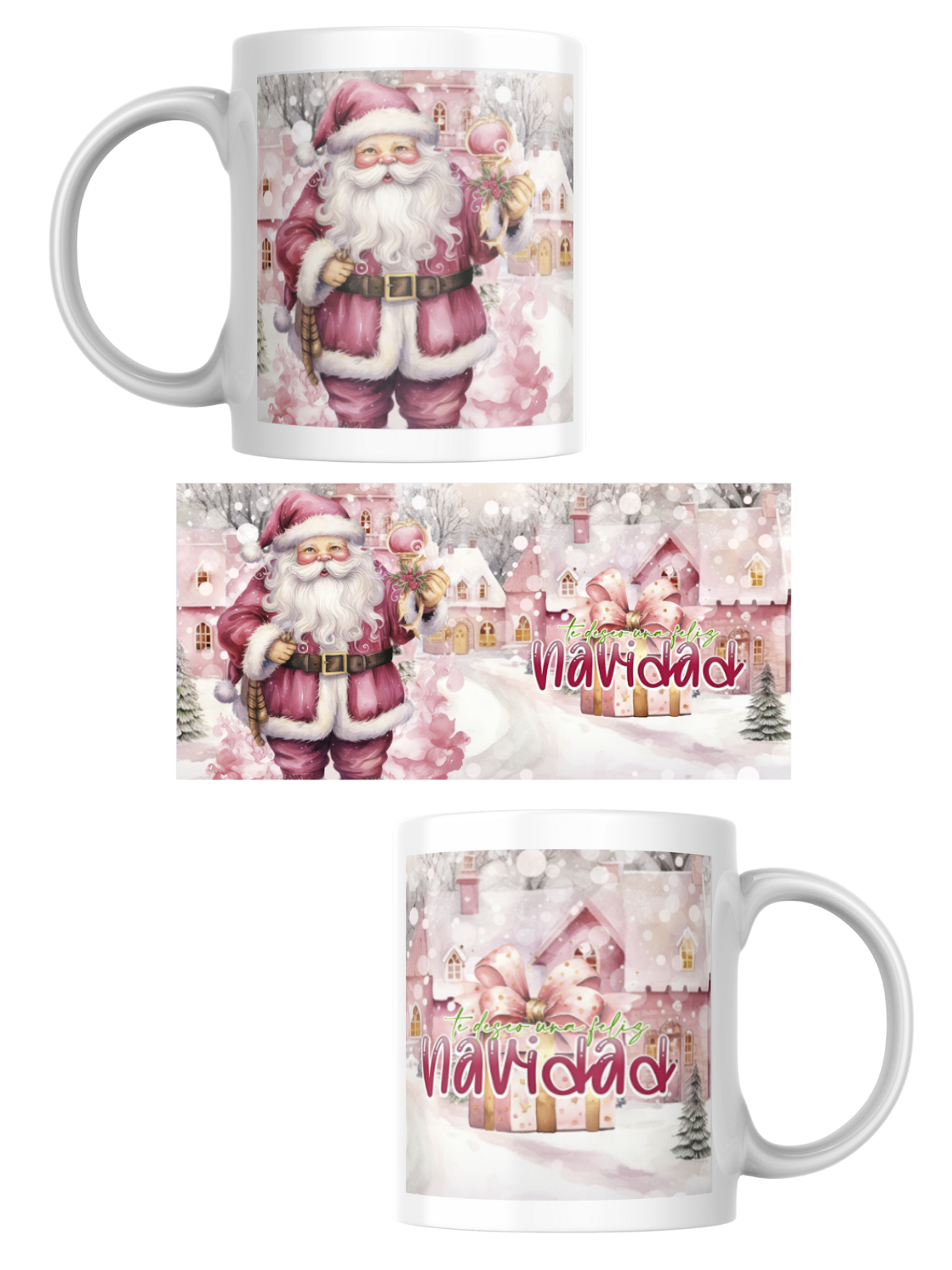 Tazas Edición Navidad Rosa 5