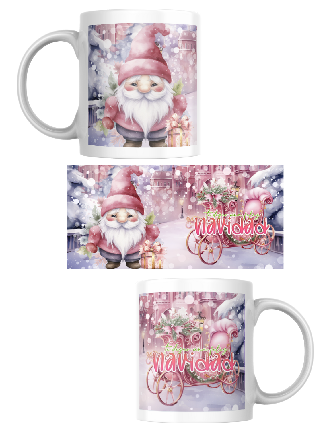 Tazas Edición Navidad Rosa 9