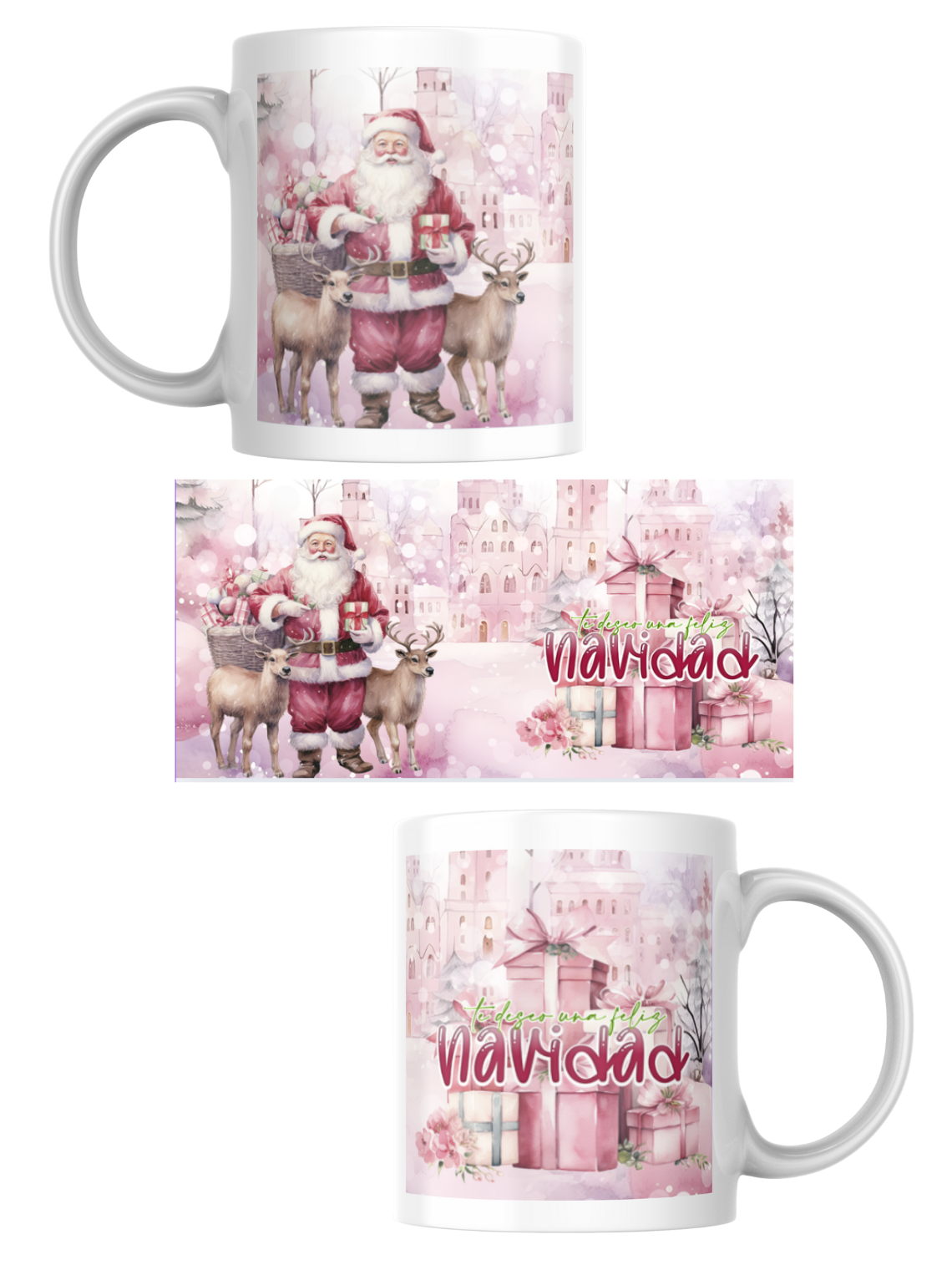 Tazas Edición Navidad Rosa 11