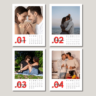 Calendario Magnético Personalizado para Parejas