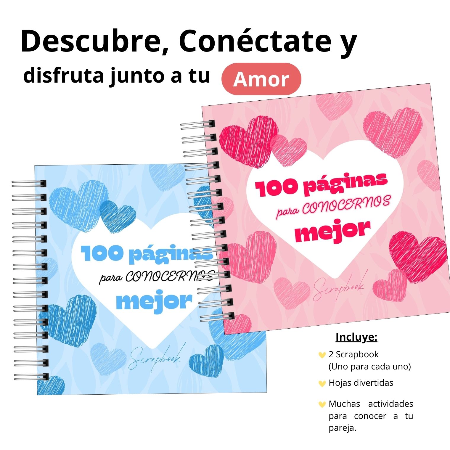 100 Páginas para Conocernos Mejor: El Scrapbook de Conexión para Parejas 1