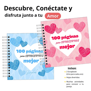 100 Páginas para Conocernos Mejor: El Scrapbook de Conexión para Parejas