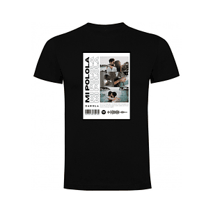 Polera Personalizada para Enamorados con Canción de Spotify