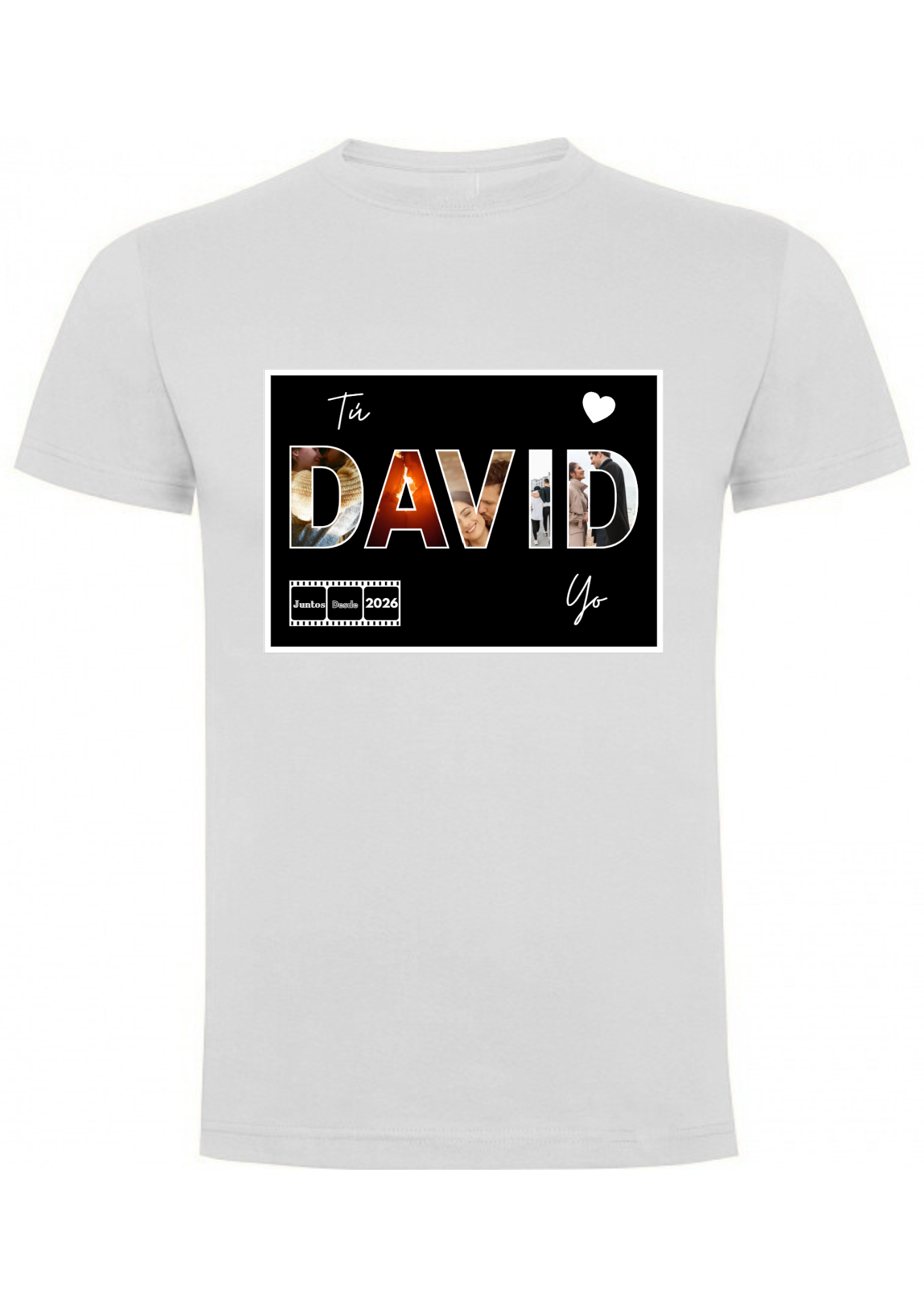 Polera Personalizada para Enamorados con Nombre 4