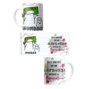 Tazas Flork Edición Profesores con Nombre Personalizado