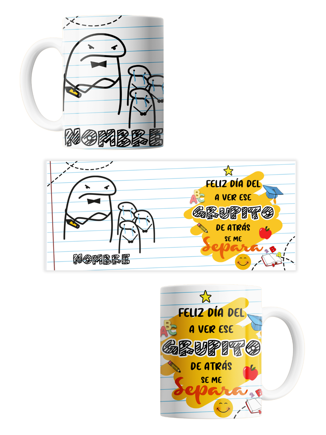 Tazas Flork Edición Profesores con Nombre Personalizado 5