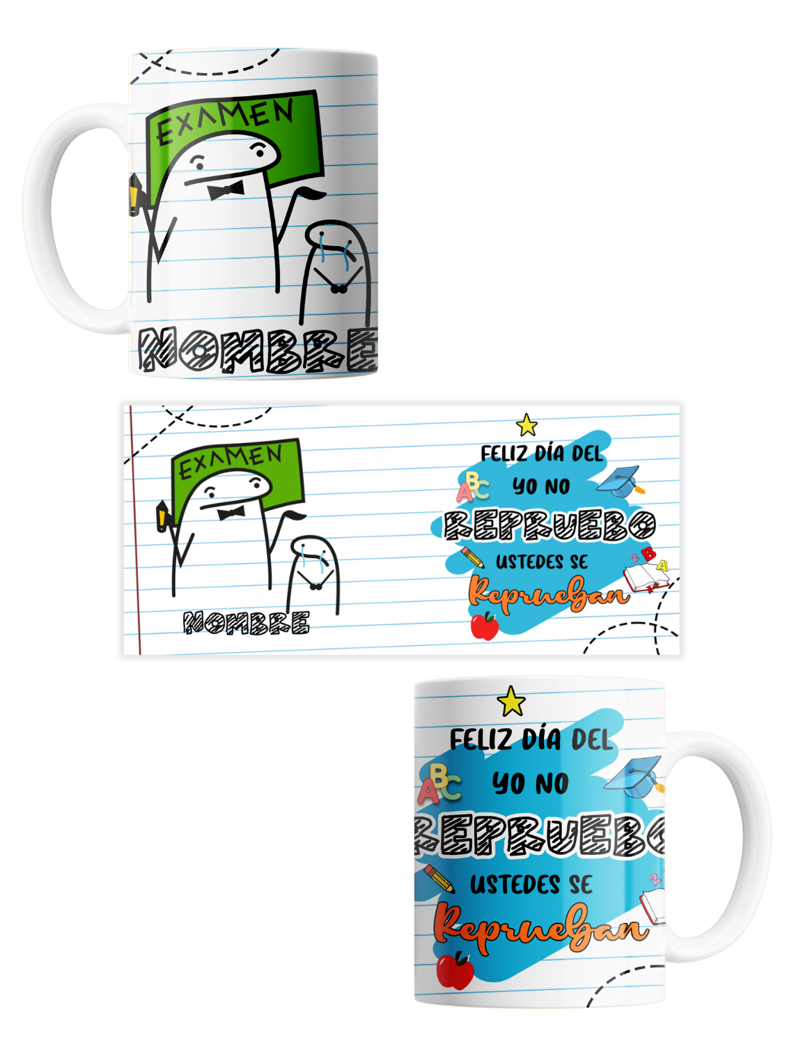 Tazas Flork Edición Profesores con Nombre Personalizado 12