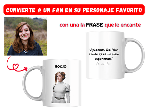 Taza “Fan → Personaje Favorito” Personalizada