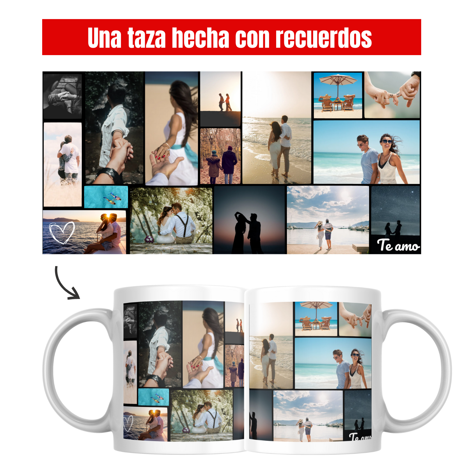 Tazas Edición Collage Personalizada  1