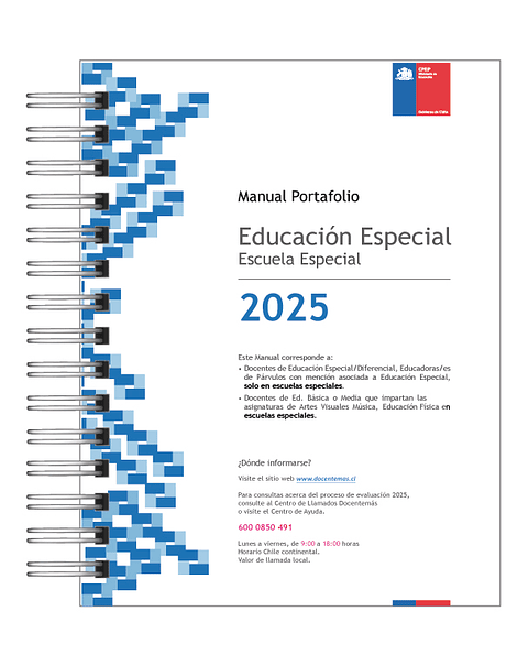 Manual de Portafolio Educación Especial Escuela Especial (NEEP) 2025 – Edición Actualizada