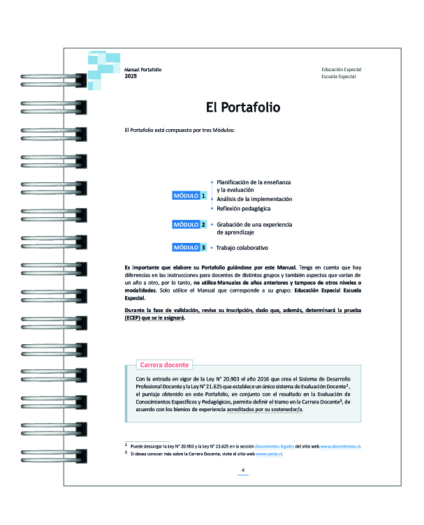 Manual de Portafolio Educación Especial Escuela Especial (NEEP) 2025 – Edición Actualizada 3