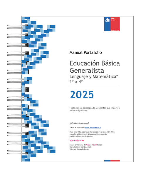 Manual de Portafolio Educación Básica Generalista Lenguaje y Matemática 1º a 4º – Edición 2025