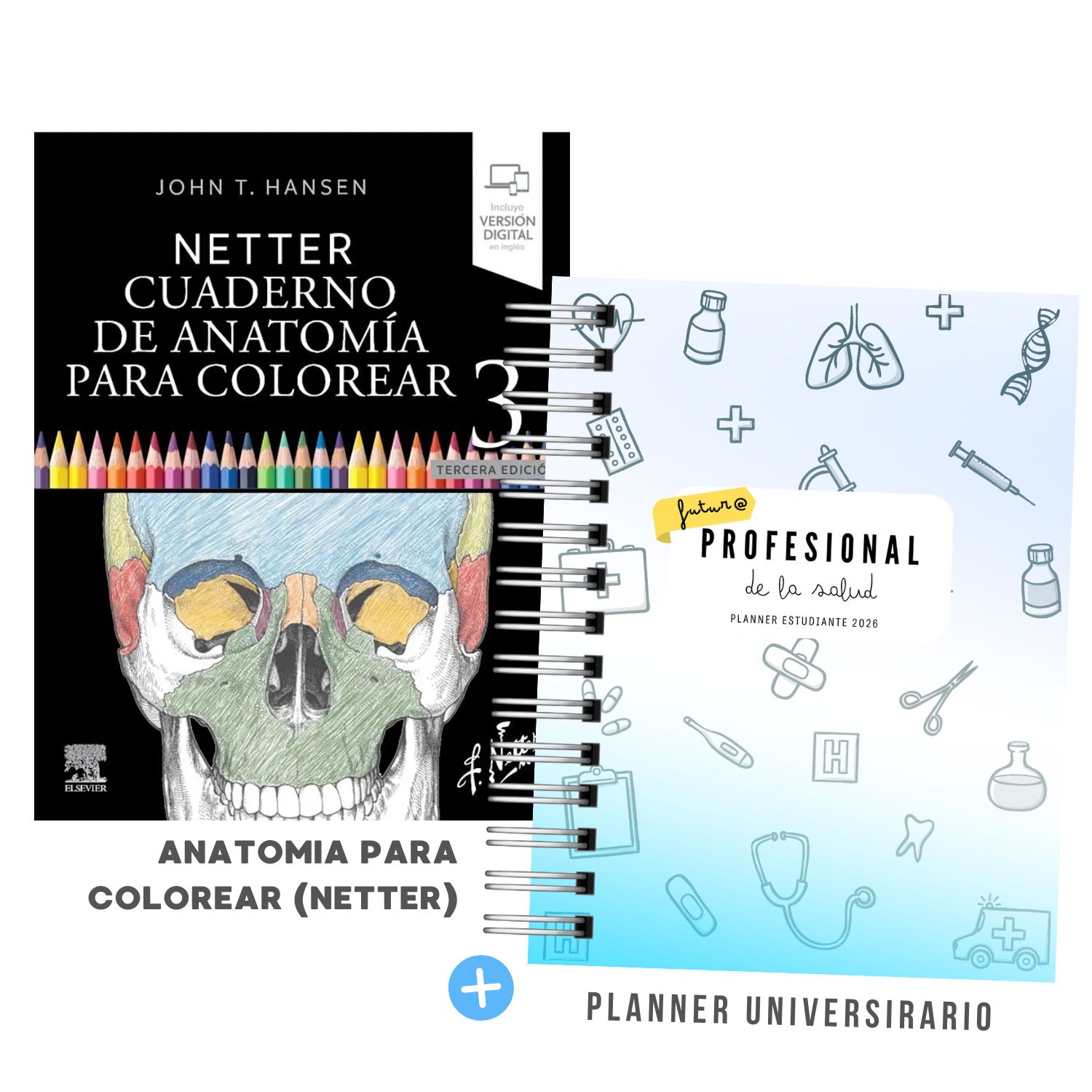 Pack Mechón de la Salud – Edición Limitada 2026 | Anatomía Netter + Planner Universitario 1