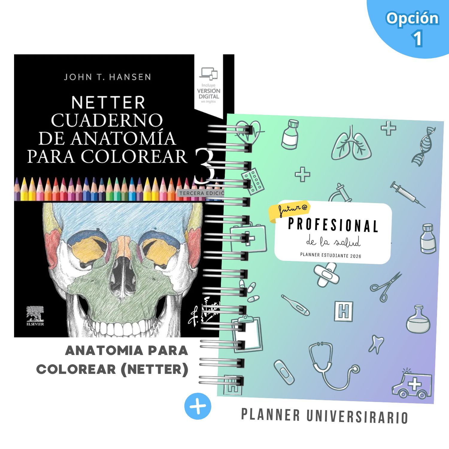 Pack Mechón de la Salud – Edición Limitada 2026 | Anatomía Netter + Planner Universitario 2