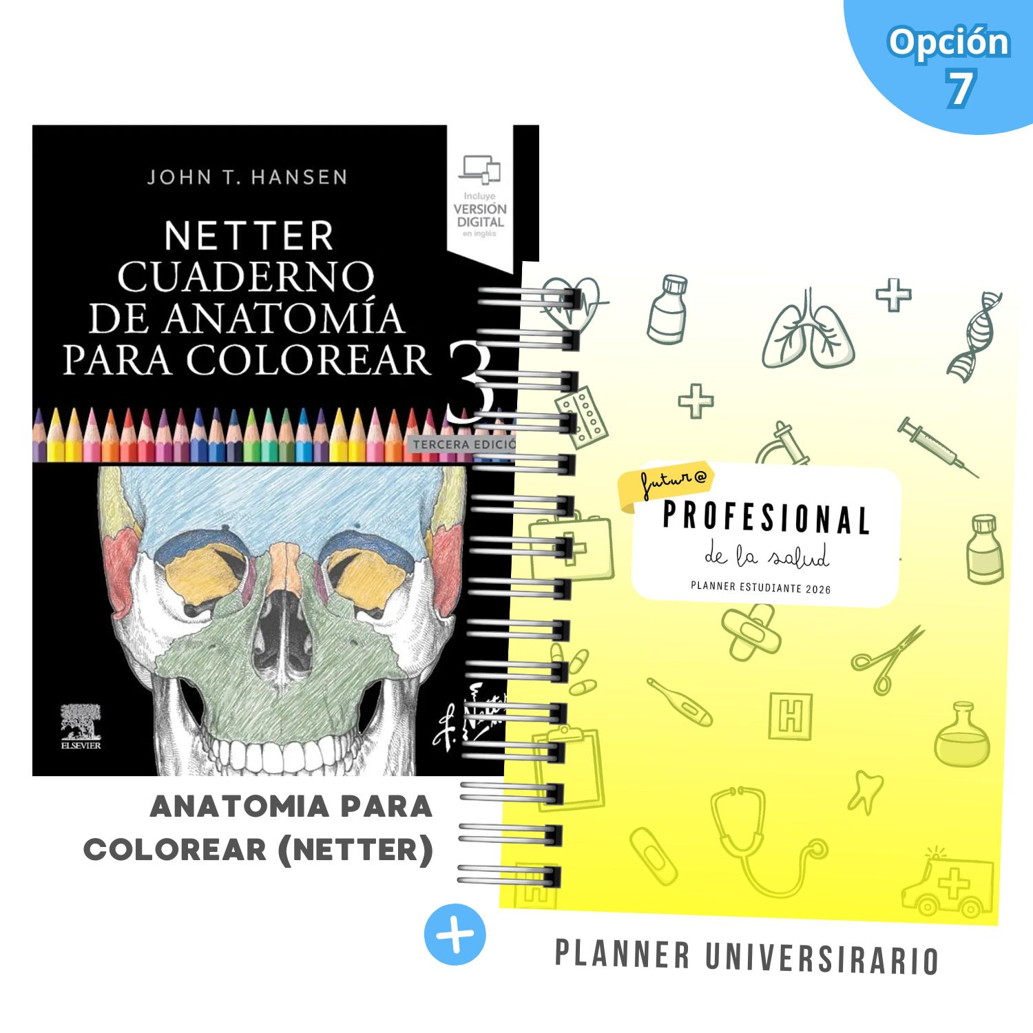 Pack Mechón de la Salud – Edición Limitada 2026 | Anatomía Netter + Planner Universitario 8
