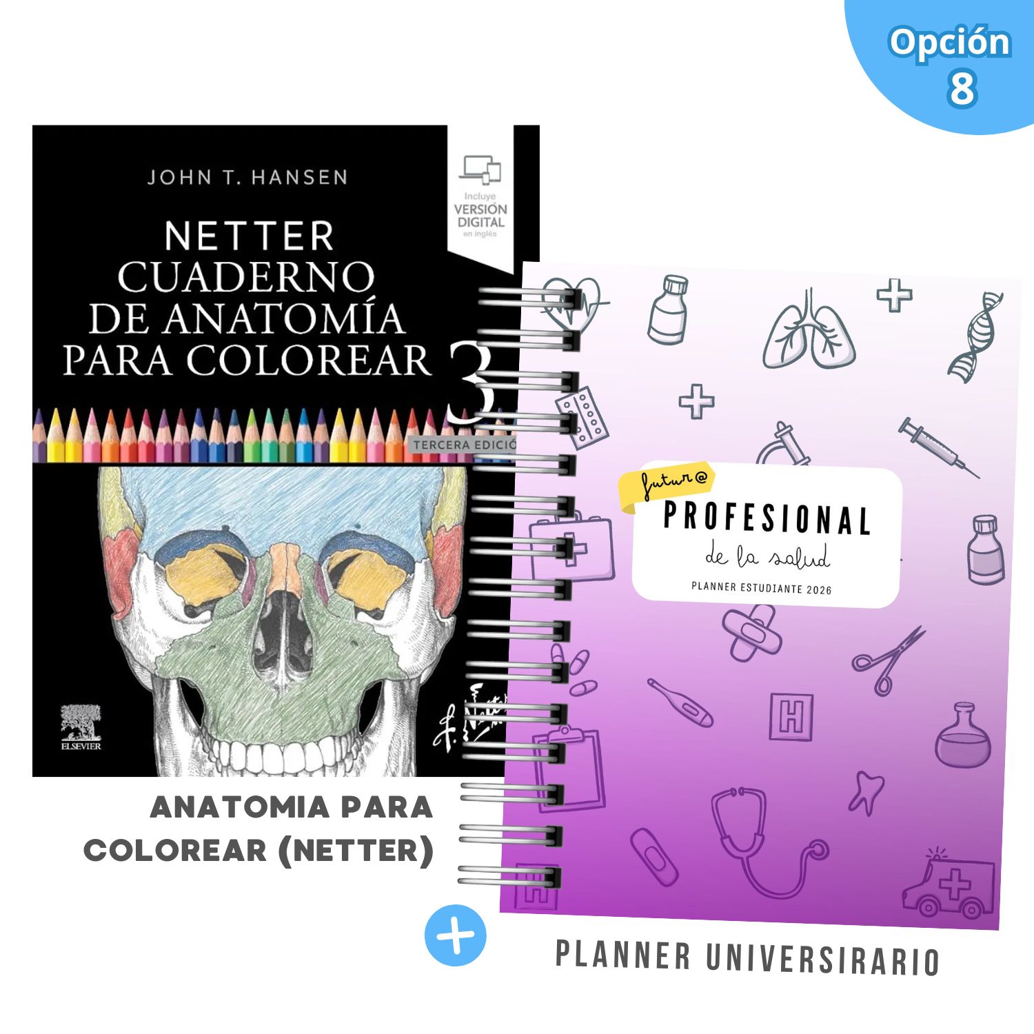 Pack Mechón de la Salud – Edición Limitada 2026 | Anatomía Netter + Planner Universitario 9