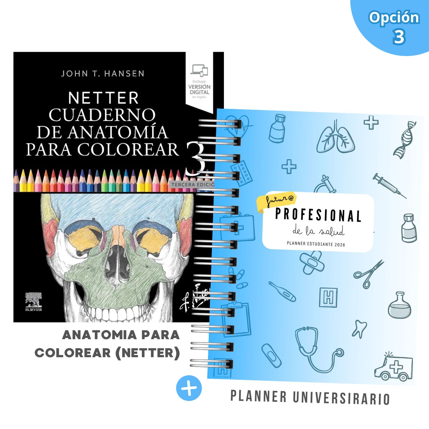 Pack Mechón de la Salud – Edición Limitada 2026 | Anatomía Netter + Planner Universitario 4