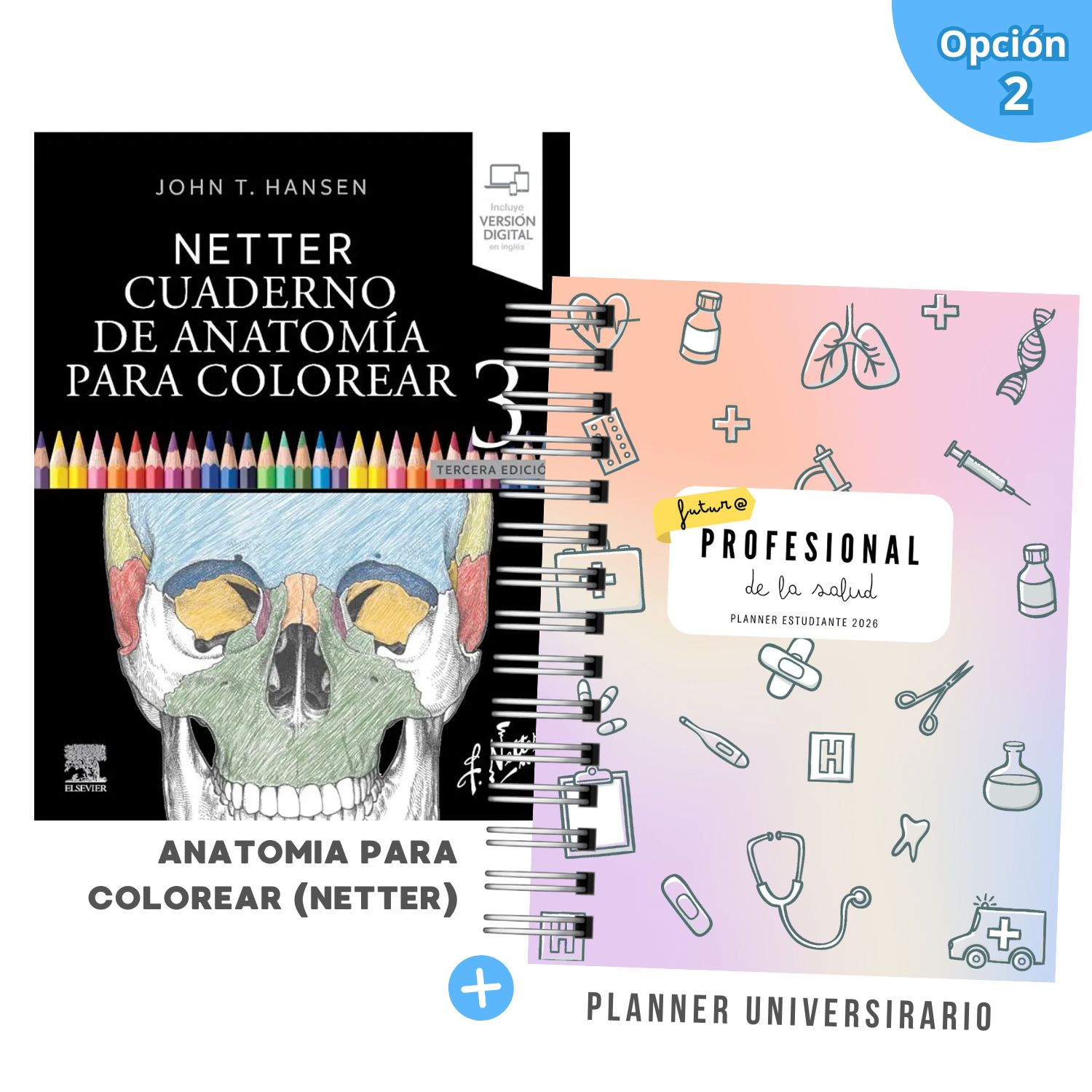 Pack Mechón de la Salud – Edición Limitada 2026 | Anatomía Netter + Planner Universitario 3