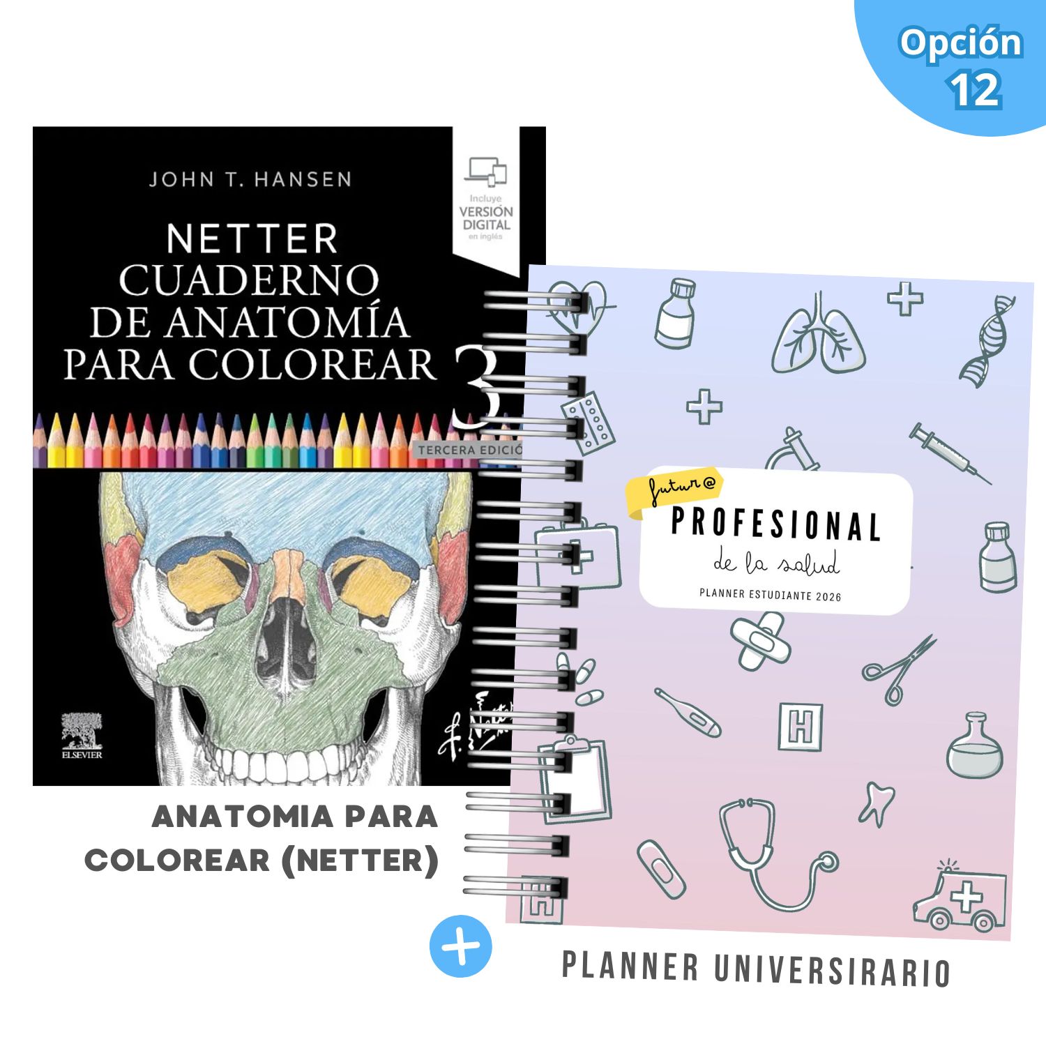 Pack Mechón de la Salud – Edición Limitada 2026 | Anatomía Netter + Planner Universitario 13