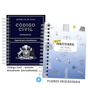 Pack Mechón Derecho  – Planner Universitario + Código Civil Edición Estudiante