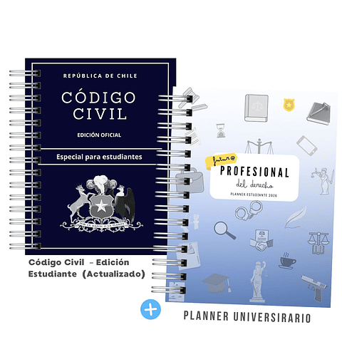 Pack Mechón Derecho  – Planner Universitario + Código Civil Edición Estudiante