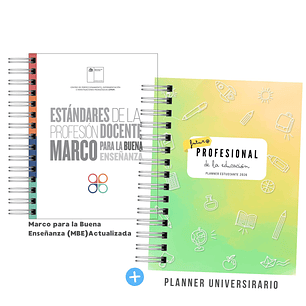 Pack Mechón de la Educación  – Estándares de la Profesión Docente + Planner Universitario