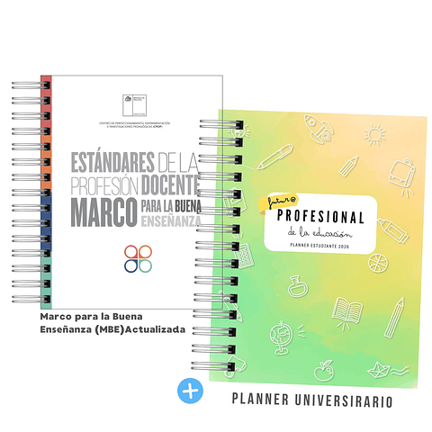 Pack Mechón de la Educación  – Estándares de la Profesión Docente + Planner Universitario
