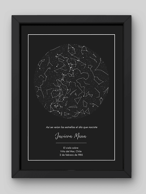  Mapa Estelar Personalizado sin Foto