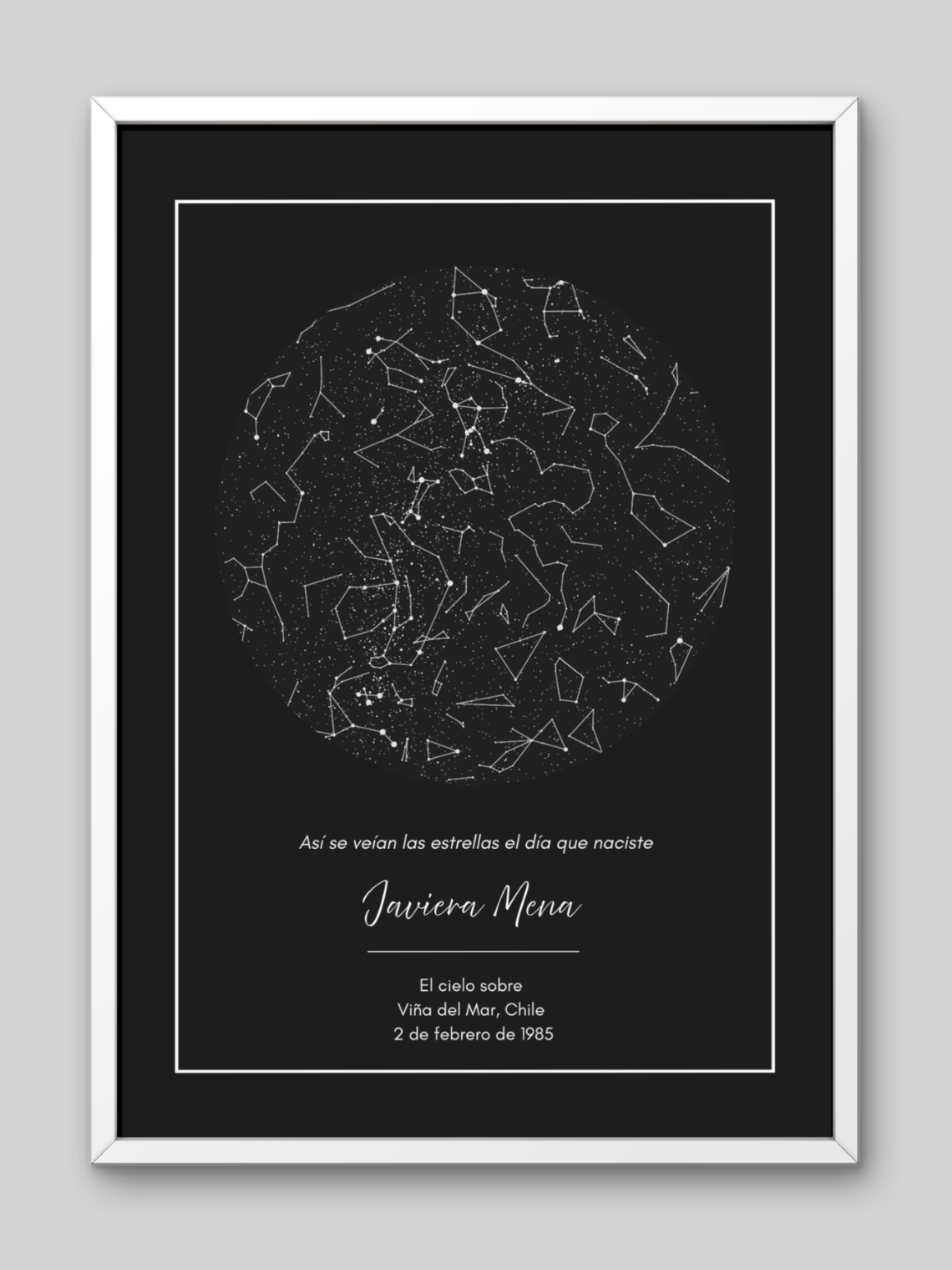  Mapa Estelar Personalizado sin Foto 2