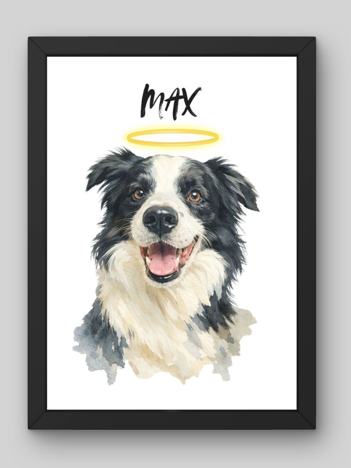 Retrato de Mascota Conmemorativo Personalizado | Ilustración Estilo Acuarela  1