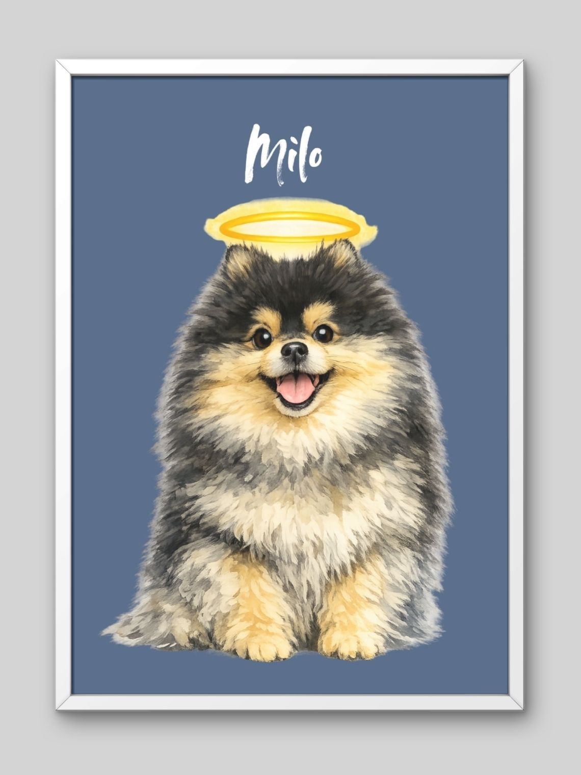 Retrato de Mascota Conmemorativo Personalizado | Ilustración Estilo Acuarela  16