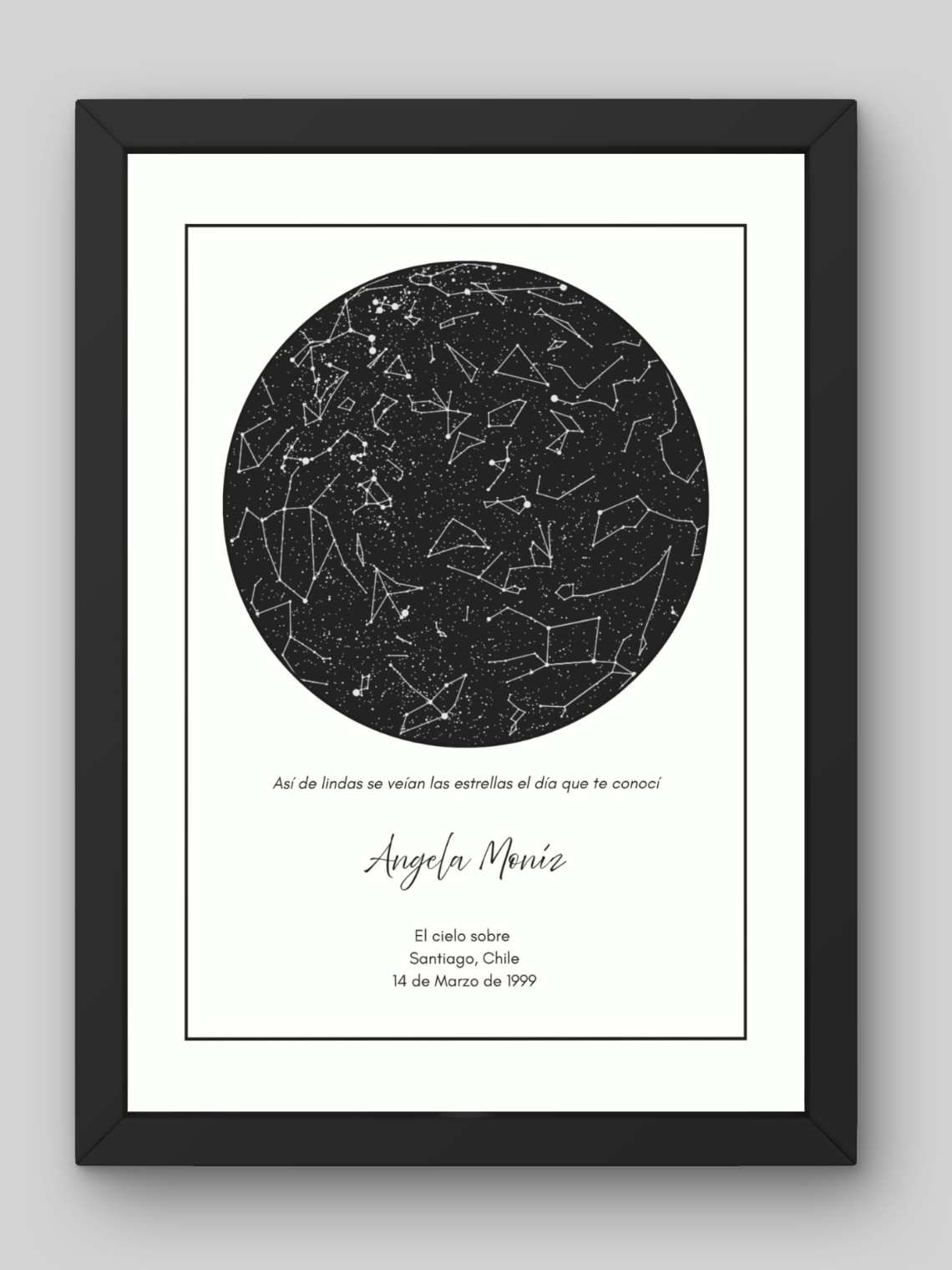  Mapa Estelar Personalizado sin Foto 3