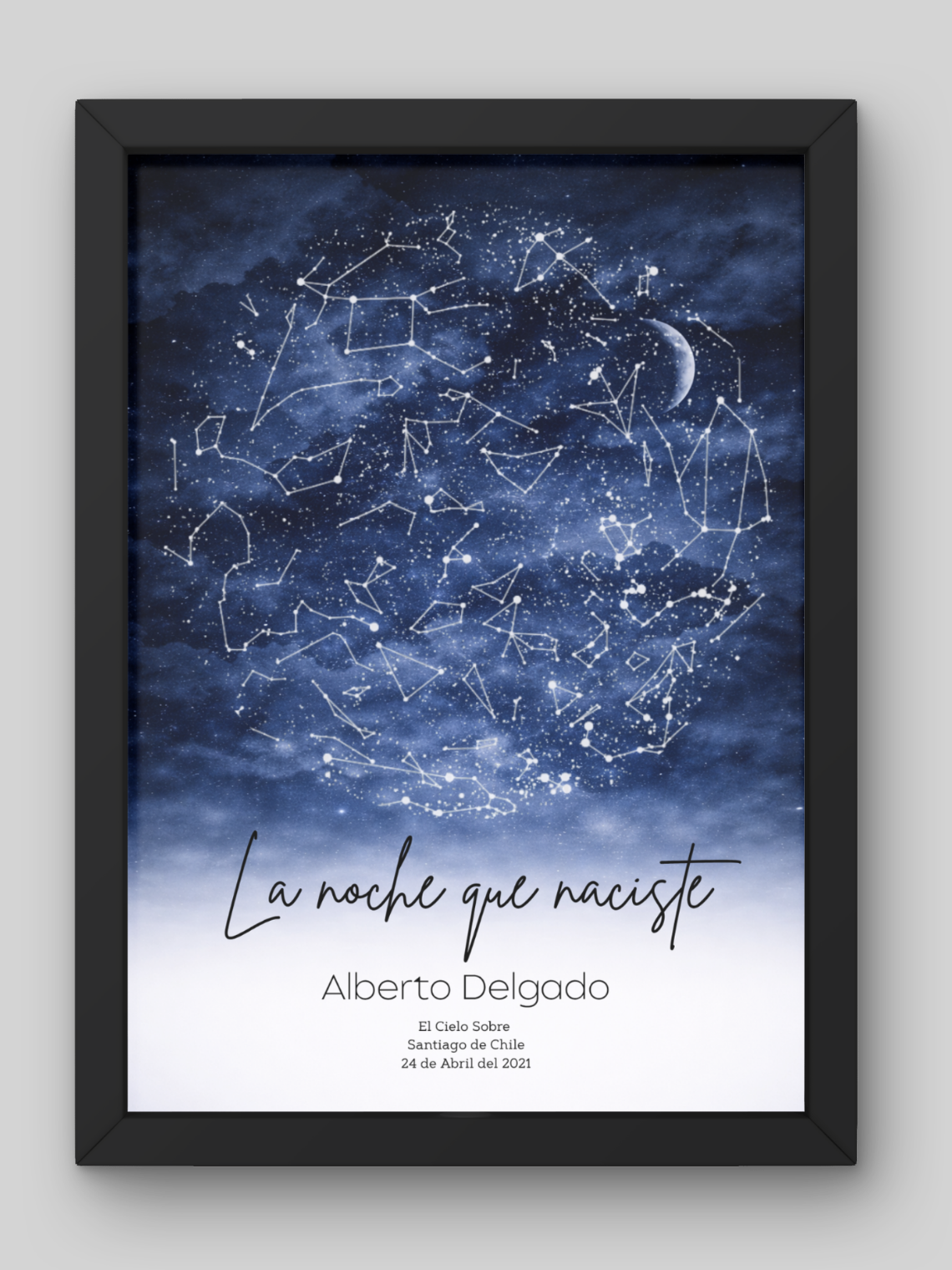  Mapa Estelar Personalizado Cielo Colores 1