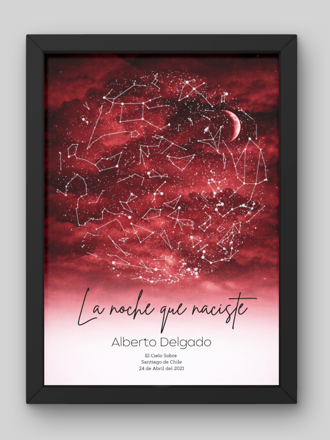  Mapa Estelar Personalizado Cielo Colores 3