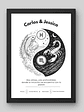 Cuadro Zodiaco Yin Yang Personalizado: Equilibrio y Conexión Cósmica ✨ - Miniatura 1