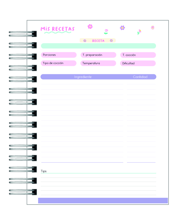 Recetario: Organiza tus Secretos Gastronómicos con Estilo 🍲 4