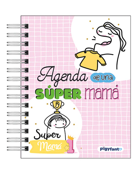 Agenda "Súper Mamá" Perpetua: Organiza tu Mundo con Amor y Estilo 💖